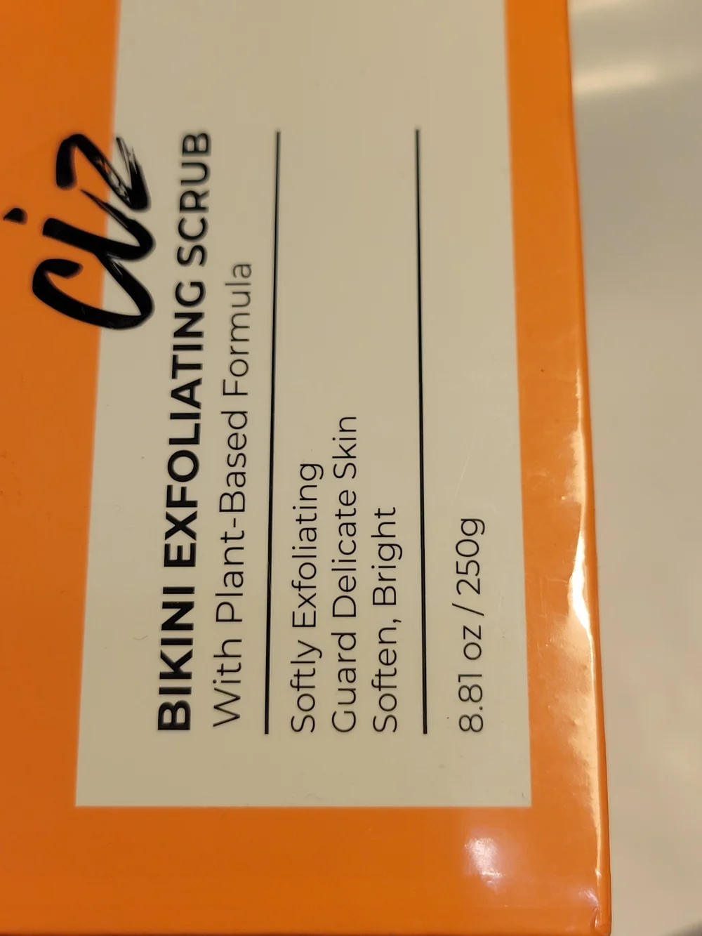 Orange Bikini Exfoliating Scrub – Gentle Plant-Based Formula